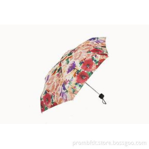 5 Folding Colorful Personal Sun Umbrella Strong Windproof F